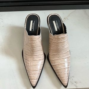 TOP SHOP CROCODILE SKIN BOOTIES